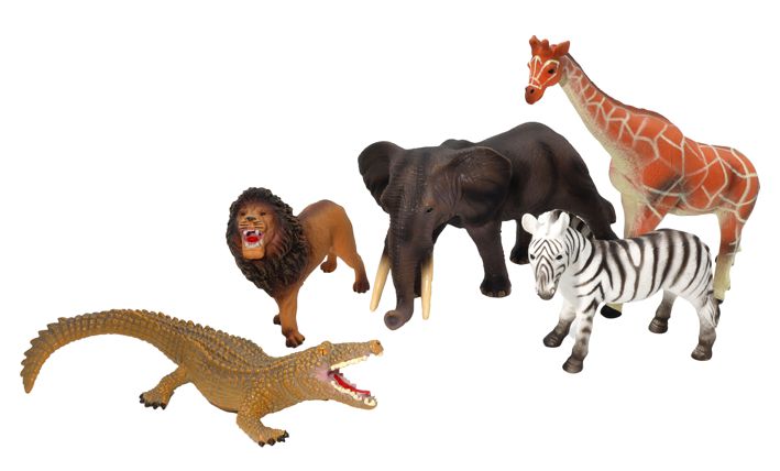 Soft-Tiere Afrika groß 5er Set